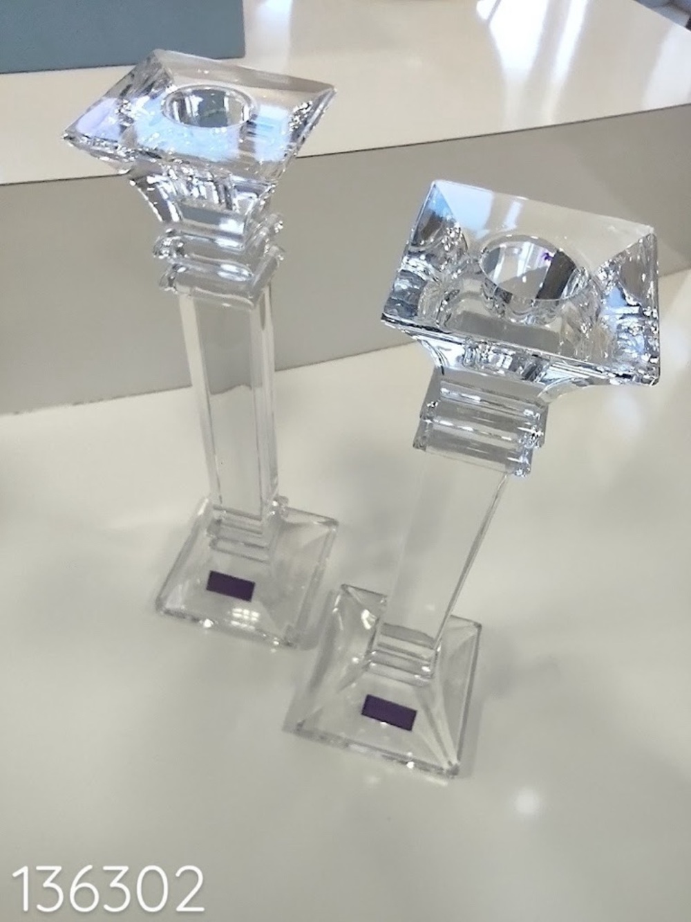 Waterford Marquis Treviso Crystal Candlesticks Pair, 10”, NEW